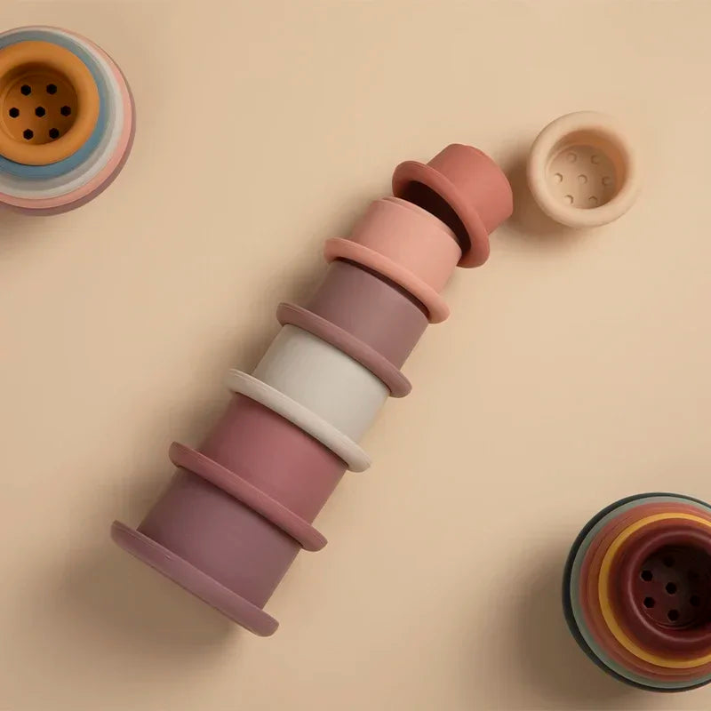 Toddler Silicone Stacking Cups