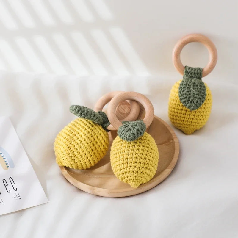 Baby Crochet Lemon Rattle Toy