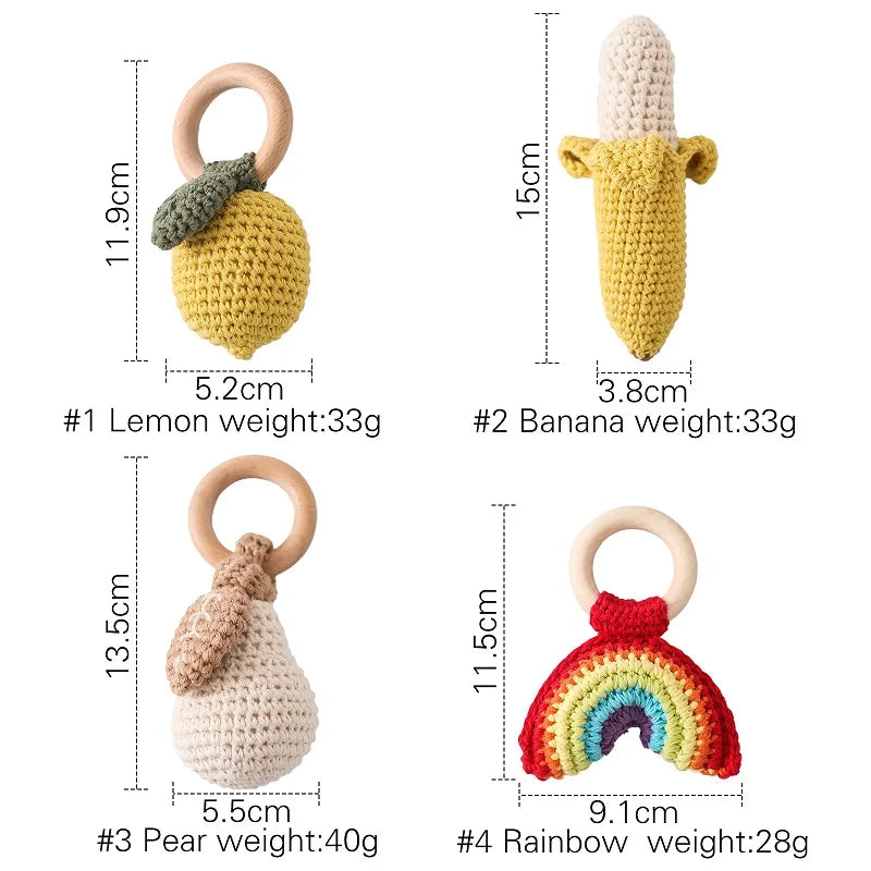 Baby Crochet Lemon Rattle Toy